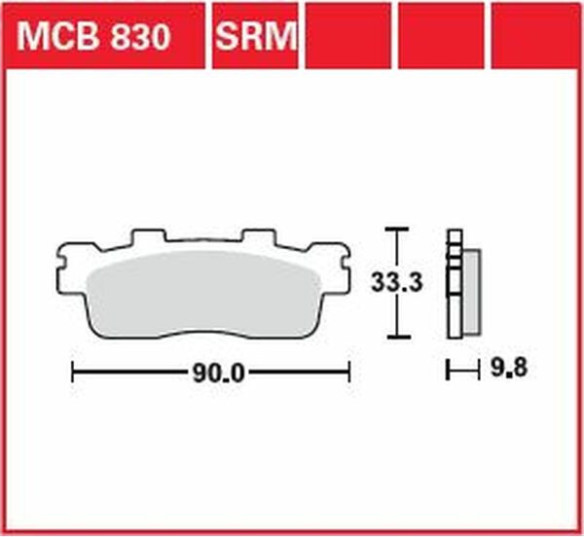 Placute Frana Srm Series Sindered Scooter MCB830SRM