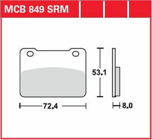 Placute Frana Srm Series Sindered Scooter MCB849SRM