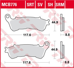 Placute Frana Srt Series Sindered Front MCB776SRT