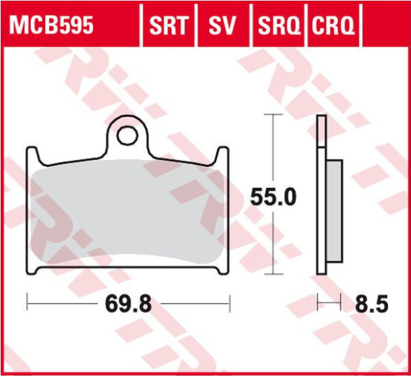 Placute Frana Srt Series Sindered Front MCB595SRT