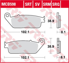 Placute Frana Srt Series Sindered Front MCB598SRT