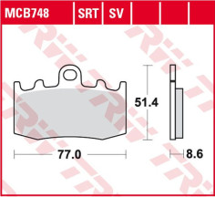 Placute Frana Srt Series Sindered Front MCB748SRT