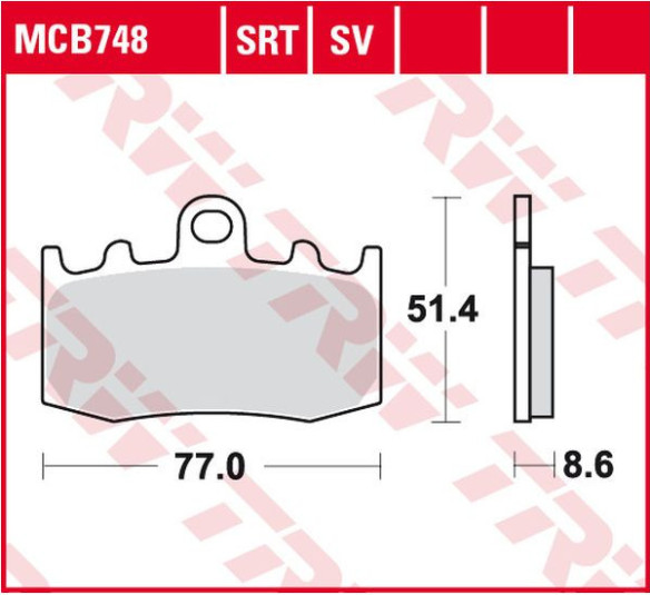 Placute Frana Srt Series Sindered Front MCB748SRT