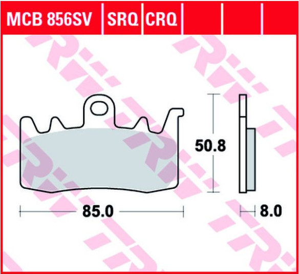 Placute Frana Srt Series Sindered Front MCB856SRT