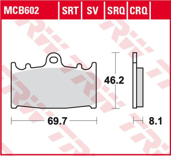 Placute Frana Srt Series Sindered Front MCB602SRT