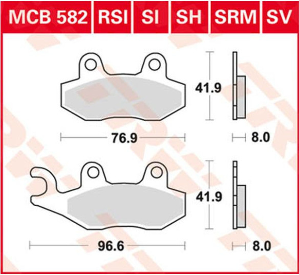 Placute Frana Sv Series Sindered MCB582SV