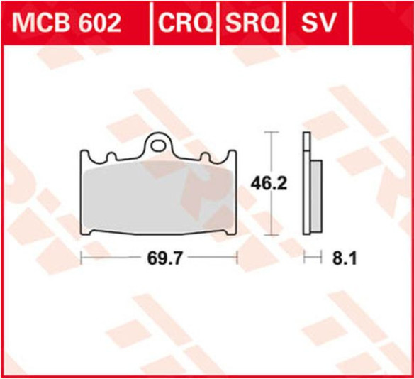 Placute Frana Sv Series Sindered MCB602SV