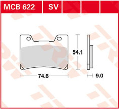 Placute Frana Sv Series Sindered MCB622SV