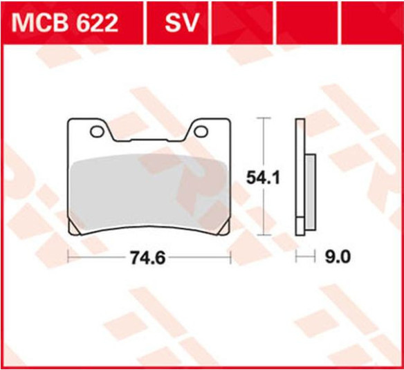 Placute Frana Sv Series Sindered MCB622SV