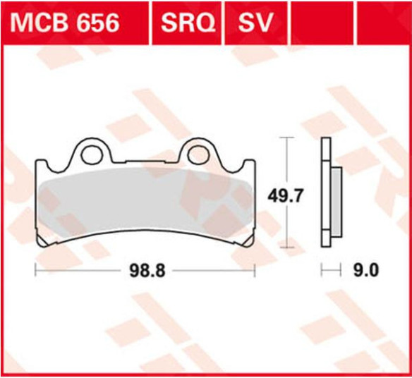 Placute Frana Sv Series Sindered MCB656SV
