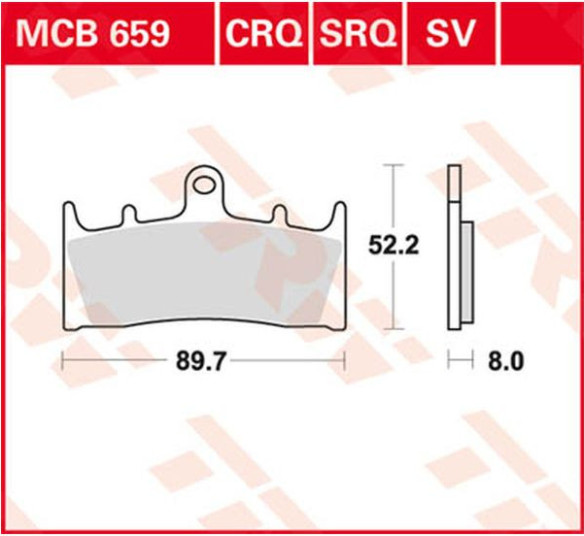 Placute Frana Sv Series Sindered MCB659SV