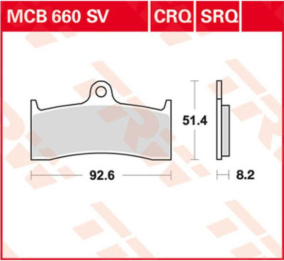 Placute Frana Sv Series Sindered MCB660SV