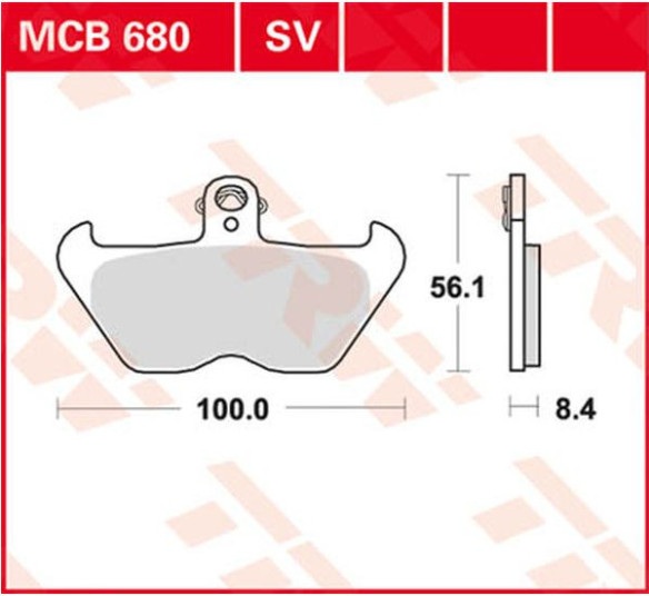Placute Frana Sv Series Sindered MCB680SV