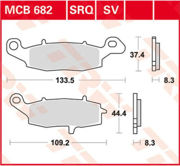 Placute Frana Sv Series Sindered MCB682SV