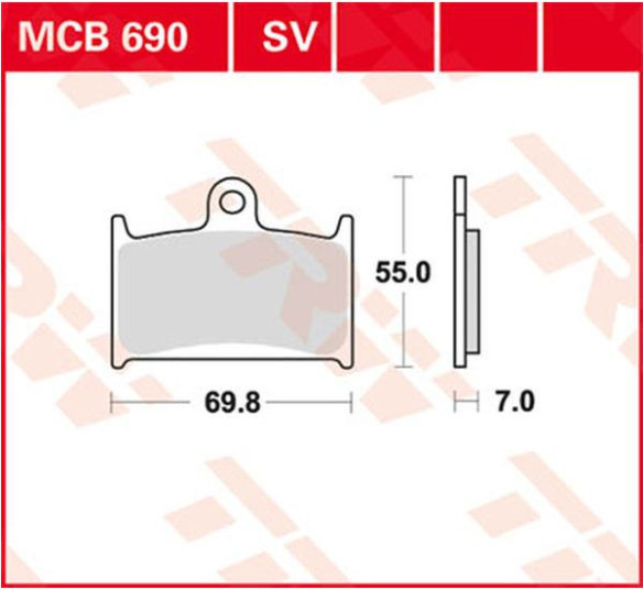 Placute Frana Sv Series Sindered MCB690SV