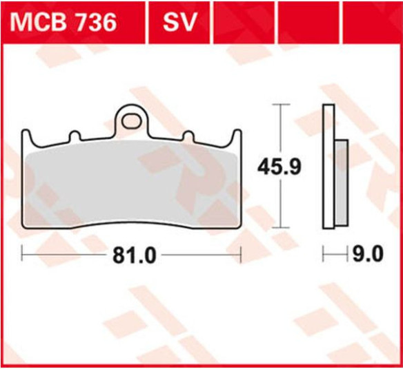 Placute Frana Sv Series Sindered MCB736SV