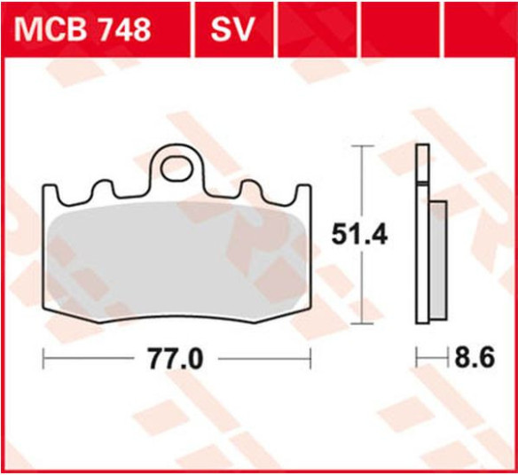 Placute Frana Sv Series Sindered MCB748SV