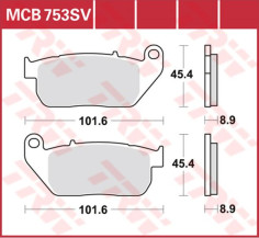 Placute Frana Sv Series Sindered MCB753SV