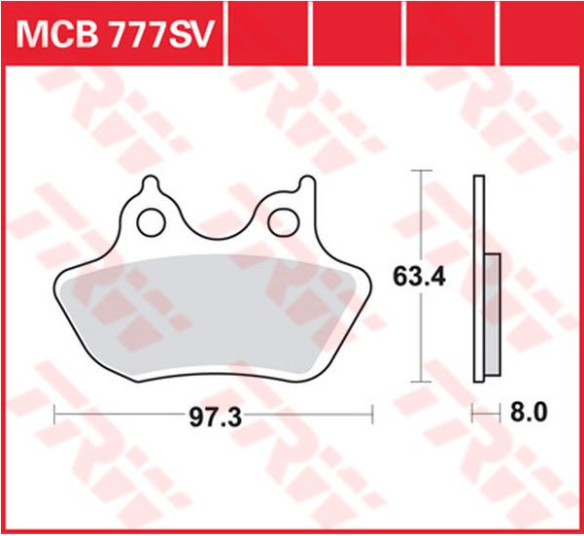 Placute Frana Sv Series Sindered MCB777SV