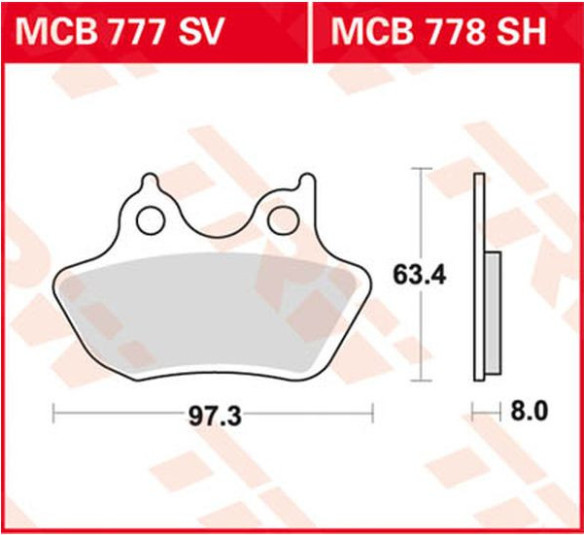 Placute Frana Sv Series Sindered MCB777SV