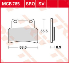 Placute Frana Sv Series Sindered MCB785SV