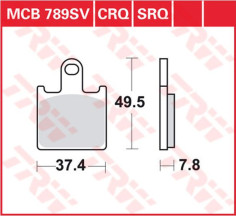 Placute Frana Sv Series Sindered MCB789SV