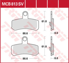 Placute Frana Sv Series Sindered MCB813SV