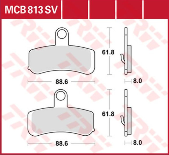 Placute Frana Sv Series Sindered MCB813SV