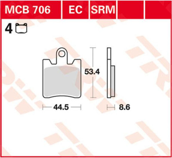 Placute Frana Sv Series Sindered MCB706SV