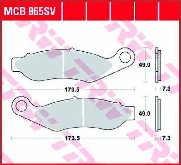 Placute Frana Sv Series Sindered MCB865SV