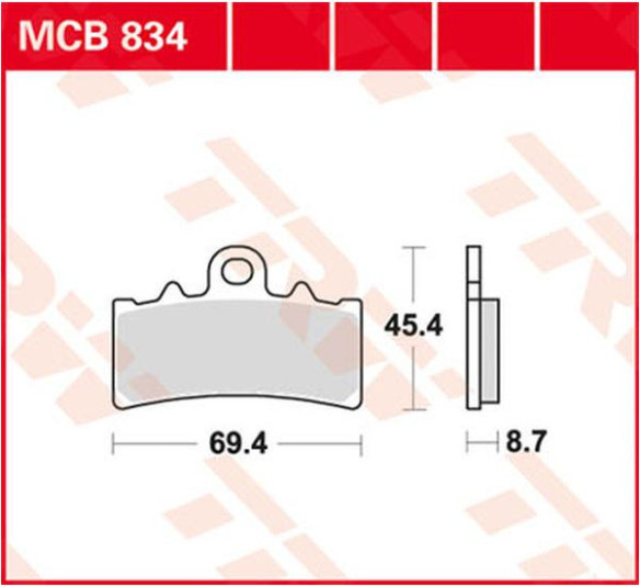 Placute Frana Sv Series Sindered MCB834SV