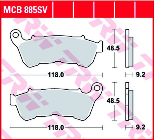 Placute Frana Sv Series Sindered MCB885SV