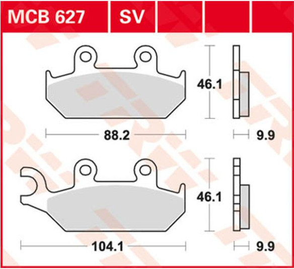 Placute Frana Sv Series Sindered MCB627SV