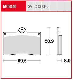 Placute Frana Trq Sintered Race MCB540TRQ