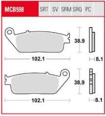 Placute Frana Trq Sintered Race MCB598TRQ