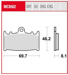 Placute Frana Trq Sintered Race MCB602TRQ