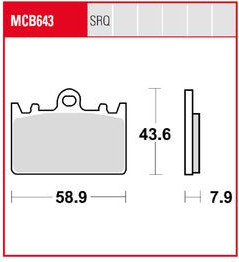 Placute Frana Trq Sintered Race MCB643TRQ
