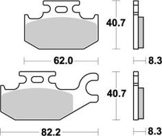 Placute Frana Nitro Atv 095721