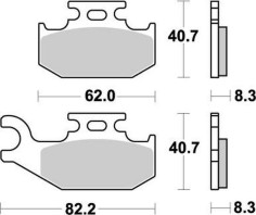Placute Frana Nitro Atv 096321