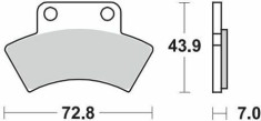 Placute Frana Nitro Atv 097621
