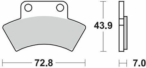 Placute Frana Nitro Atv 097621