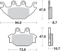 Placute Frana Nitro Atv 098321