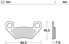 Placute Frana Nitro Atv 097221