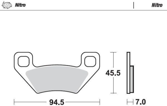 Placute Frana Nitro Atv 097221