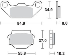 Placute Frana Racing Atv 091311