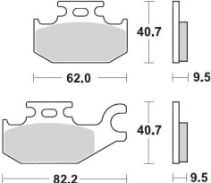 Placute Frana Racing Atv 094211