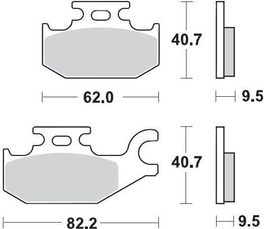 Placute Frana Racing Atv 094211