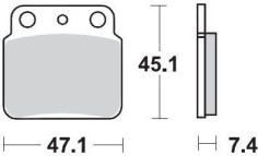 Placute Frana Racing Atv 095211