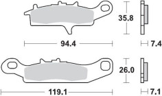 Placute Frana Racing Atv 095311