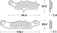 Placute Frana Racing Atv 095411